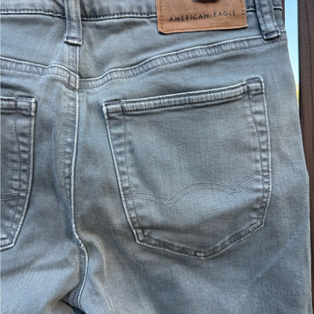 American Eagle Outfitters Men's Light Gray Jeans